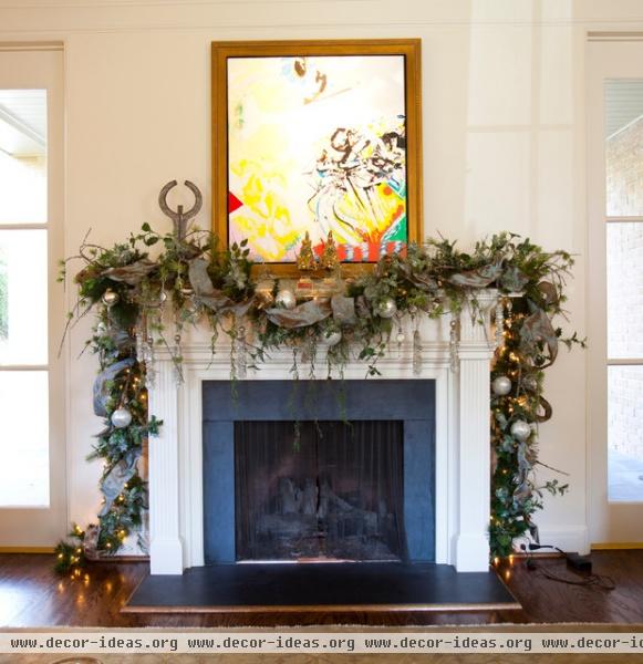 Christmas Interior - traditional - living room - houston