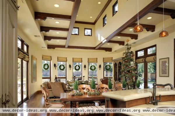 Monte Sereno Tuscan Custom Home - mediterranean - living room - san francisco