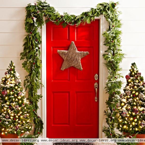 Festive Holiday Door - traditional - entry - other metro