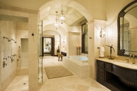 Rough Hollow Master Bath - mediterranean - bathroom - austin