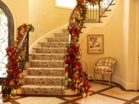 Christmas Interior - traditional - staircase - houston