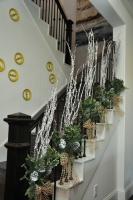 2012 Christmas - eclectic - staircase - houston