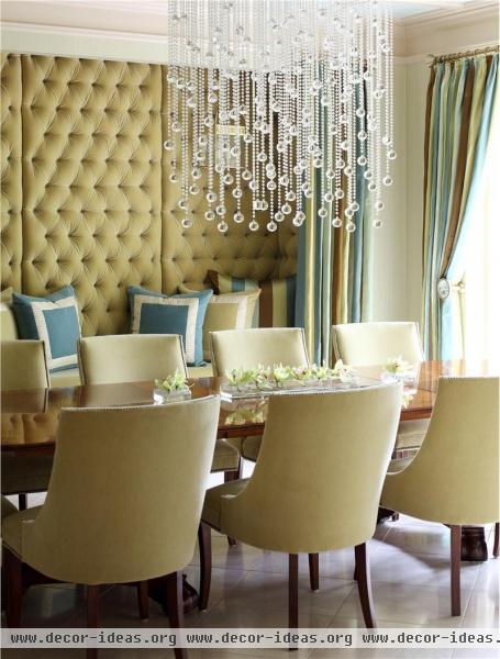 Elegant Contemporary Dining Room by Tobi Fairley