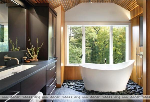 Relaxing Contemporary Bathroom by Holly Rickert
