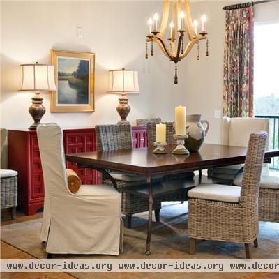 Casual Transitional Dining Room by Lorraine Vale