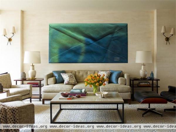Casual Contemporary Living Room by Gideon Mendelson