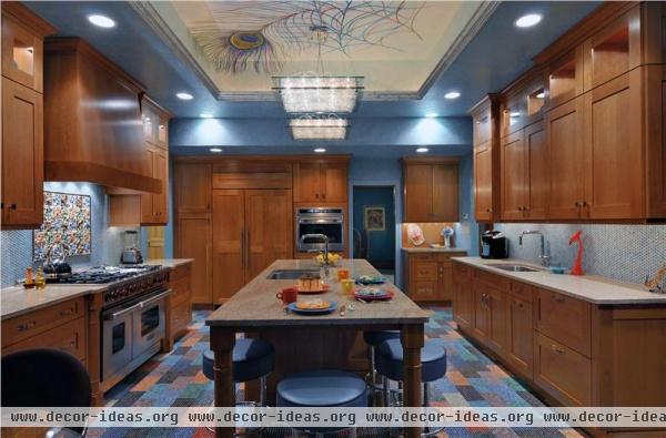 Dramatic Transitional Kitchen by Ken Kelly, CKD, CBD, CR