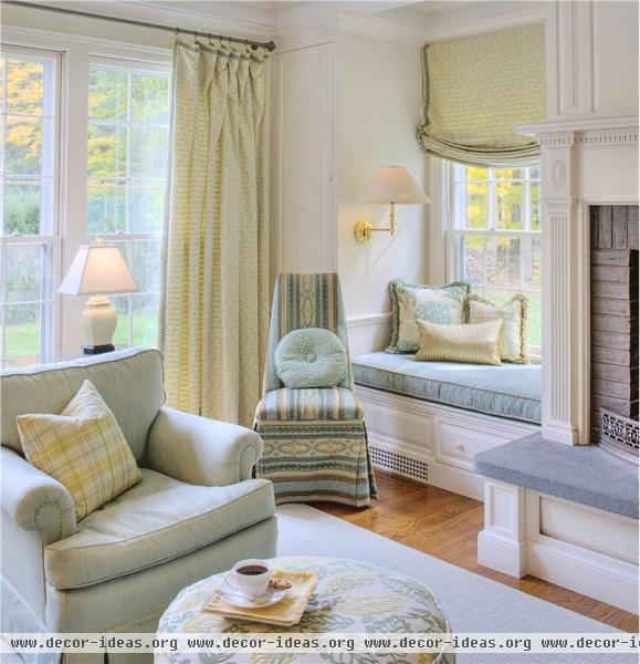 Casual Traditional Living Room by Karen Watson Casual Traditional Living Room by Karen Watson