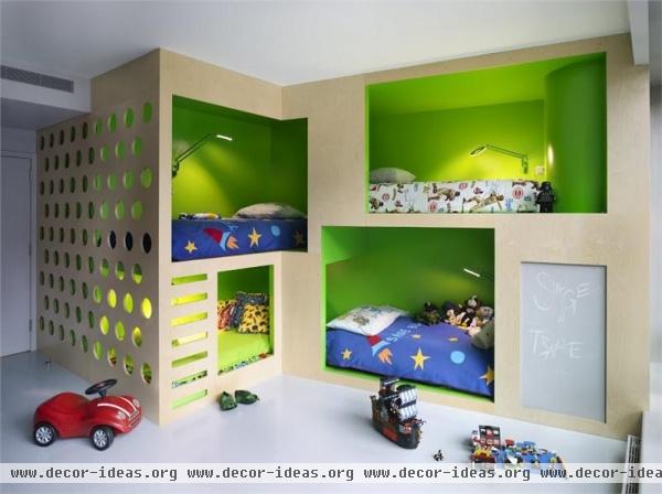Open Contemporary Kid's Room by Gabriel Benroth, Adam Rolston & Drew Stuart Open Contemporary Kid's Room by Gabriel Benroth, Adam Rolston & Drew Stuart