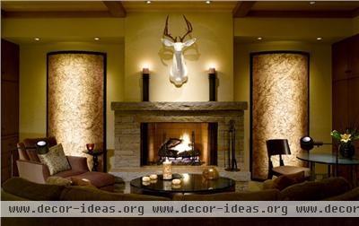 Cozy Contemporary Living Room by Steven Hensel