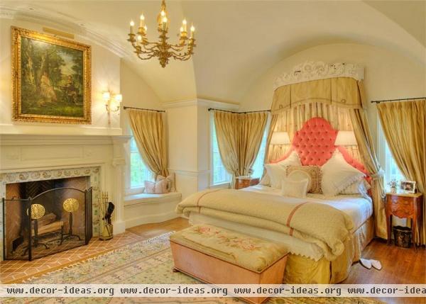 Romantic Traditional Bedroom by Karen Watson