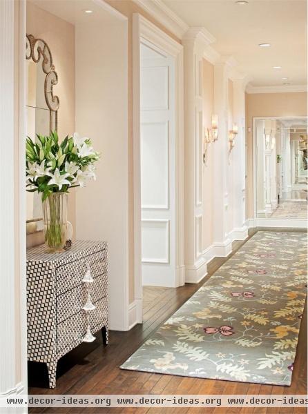 Elegant Contemporary Hallway by Jamie Herzlinger