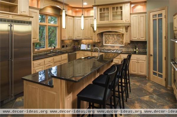 Stately Transitional Kitchen by Kim Schmidt