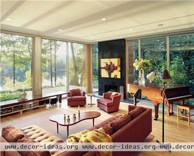 Cozy Transitional Living Room by Catarina Ferreira, AIA