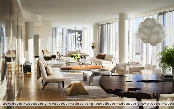 Formal Contemporary Dining Room by Brad Ford