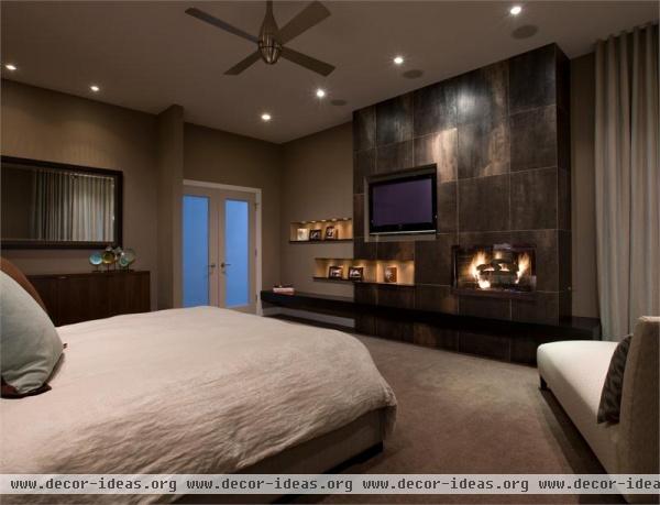 Dramatic Contemporary Bedroom by Michael Abrams