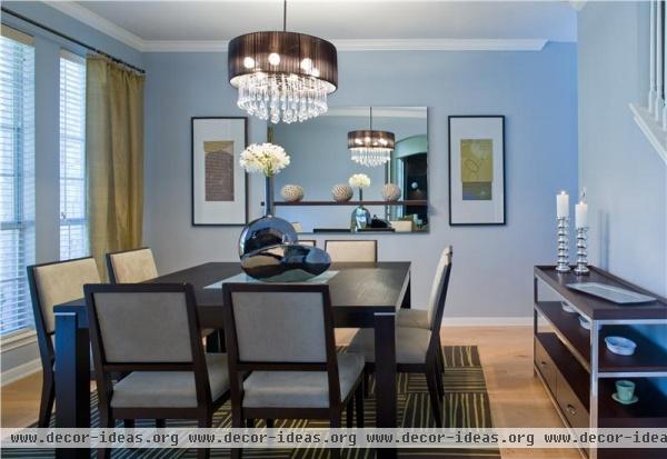 Light Contemporary Dining Room by Komal Sheth