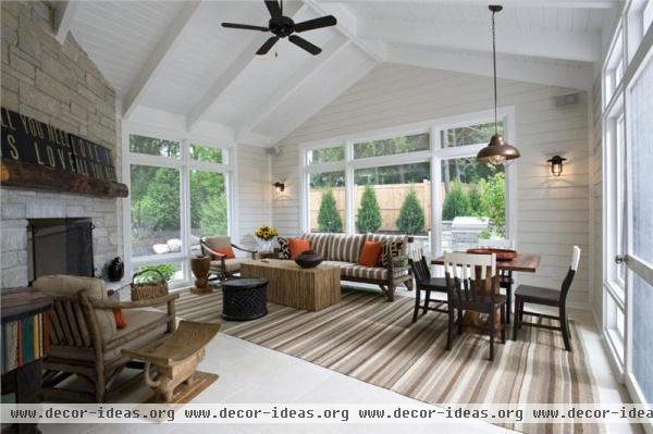 Relaxing Transitional Family Room by Susan Fredman