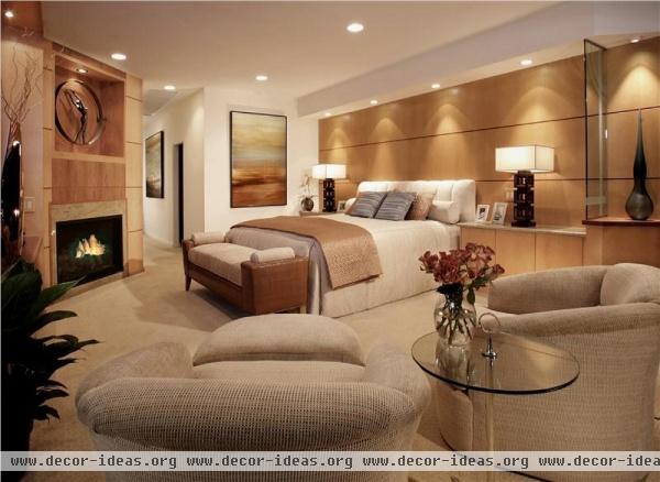 Elegant Contemporary Bedroom by Lisa Turner