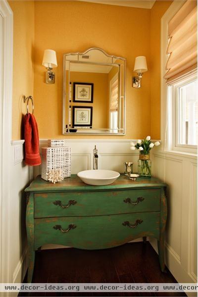 Cozy Country/Rustic Bathroom by Garrison Hullinger
