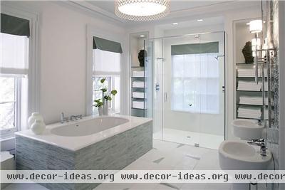 Light Contemporary Bathroom by Drake Design Associates