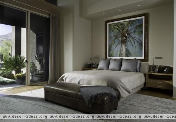Relaxing Contemporary Bedroom by Susan Fredman