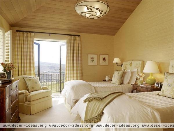 Sunny Transitional Bedroom by Suzanne Tucker