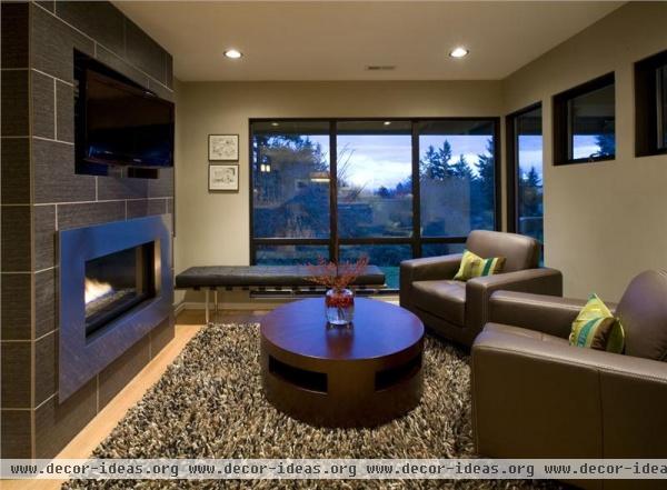 Cozy Contemporary Living Room by Dave Giulietti & Timothy Schouten