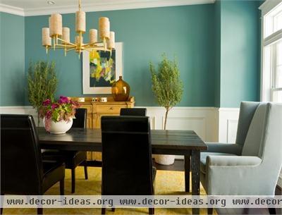 Homey Transitional Dining Room by Margaret Carter