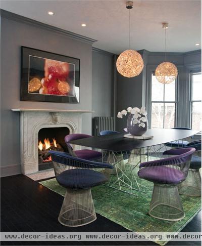 Cozy Contemporary Dining Room by William Ruhl & Bradford Walker