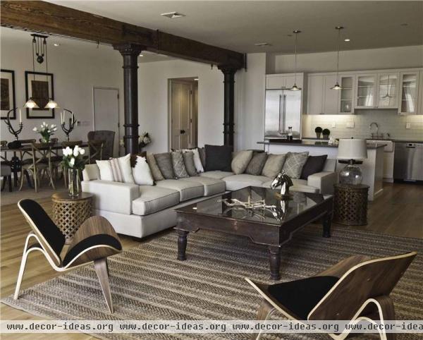 Classic Transitional Living Room by Marie Burgos