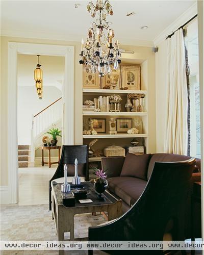 Elegant Transitional Living Room by Candace Barnes