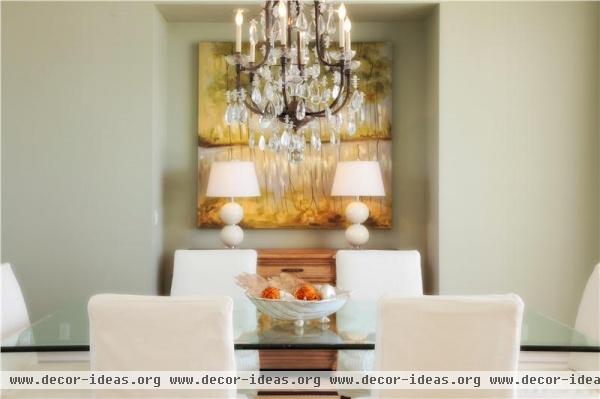Light Contemporary Dining Room by Jacquelyn Armour
