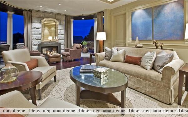 Formal Contemporary Living Room by Garret Werner