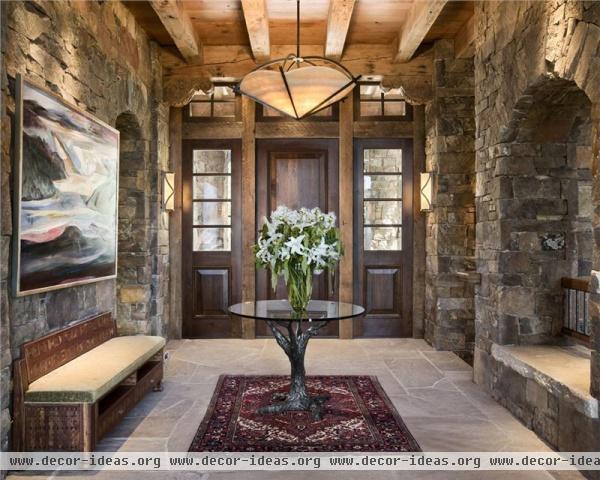 Cozy Country/Rustic Foyer by Jerry Locati