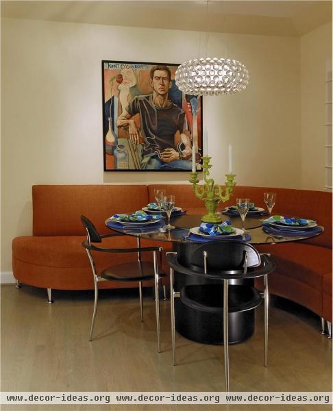 Dramatic Contemporary Dining Room by Savena Doychinov