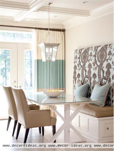 Classic Transitional Dining Room by Tobi Fairley
