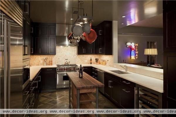 Dark Contemporary Kitchen by Mark Cravotta