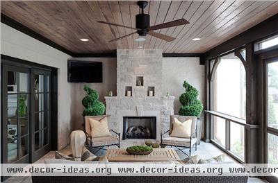 Airy Transitional Living Room by Jamie Beckwith