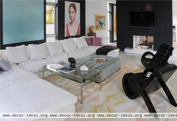 Elegant Contemporary Living Room by Todd Davis