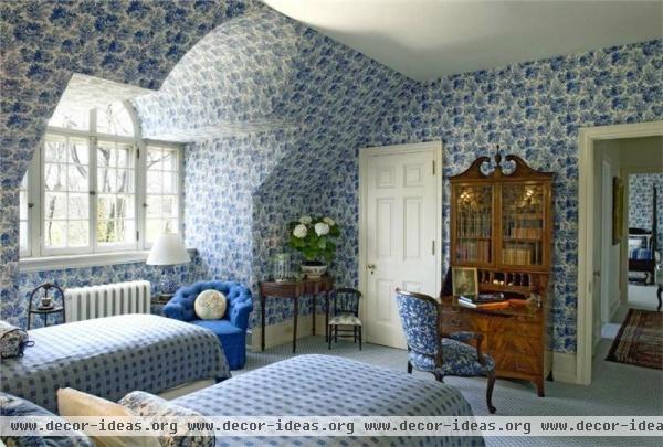 Dramatic Traditional Bedroom by Barbara Eberlein