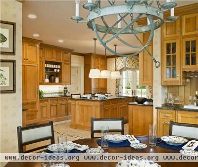 Open Transitional Kitchen by Barbara Eberlein