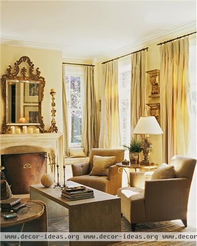 Elegant Transitional Living Room by Candace Barnes
