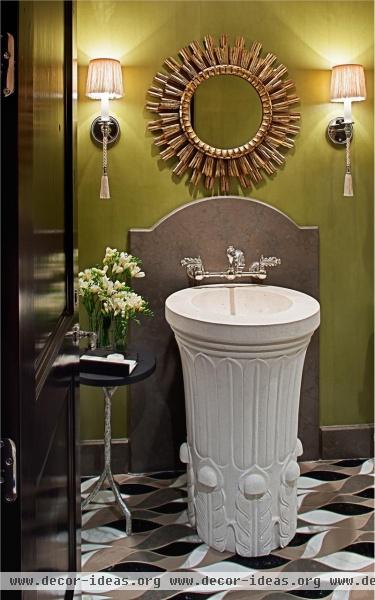 Elegant Contemporary Bathroom by Jamie Herzlinger