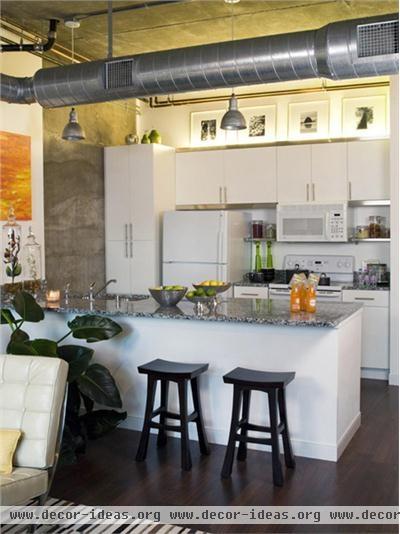 Casual Contemporary Kitchen by Lori Dennis