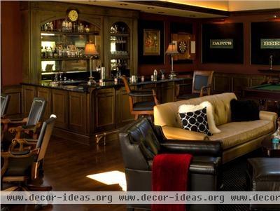 Dark Traditional Bar by Linda Allen