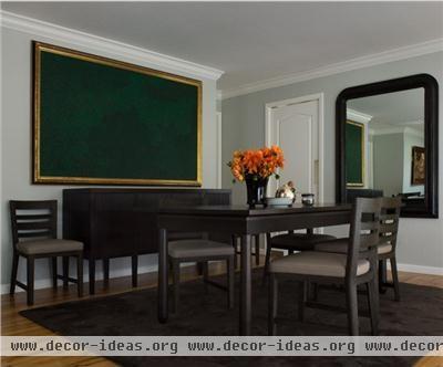 Dark Contemporary Dining Room by Jiun Ho