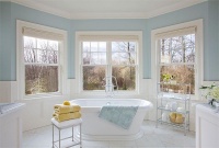 Light Traditional Bathroom by Garrison Hullinger