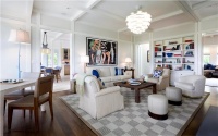 Relaxing Transitional Family Room by Jed Johnson Associates