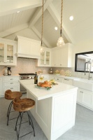 Open Transitional Kitchen by Christopher Grubb